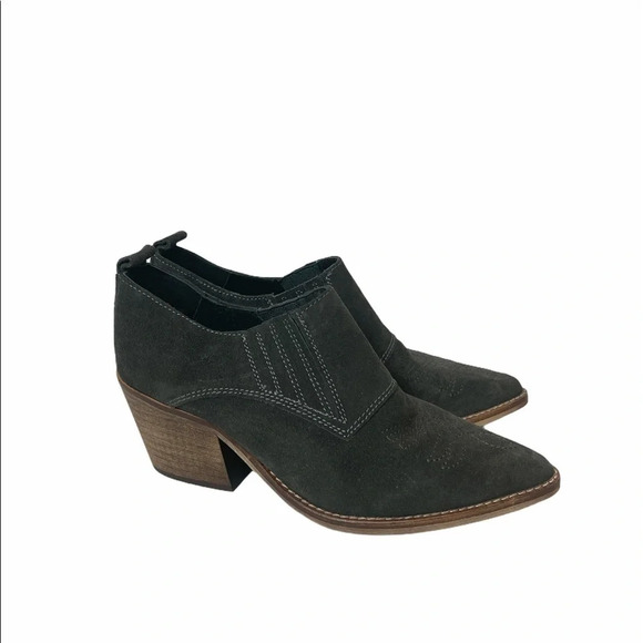 Anthropologie Sixty Seven Gray Western Ankle Boot - Picture 2 of 11